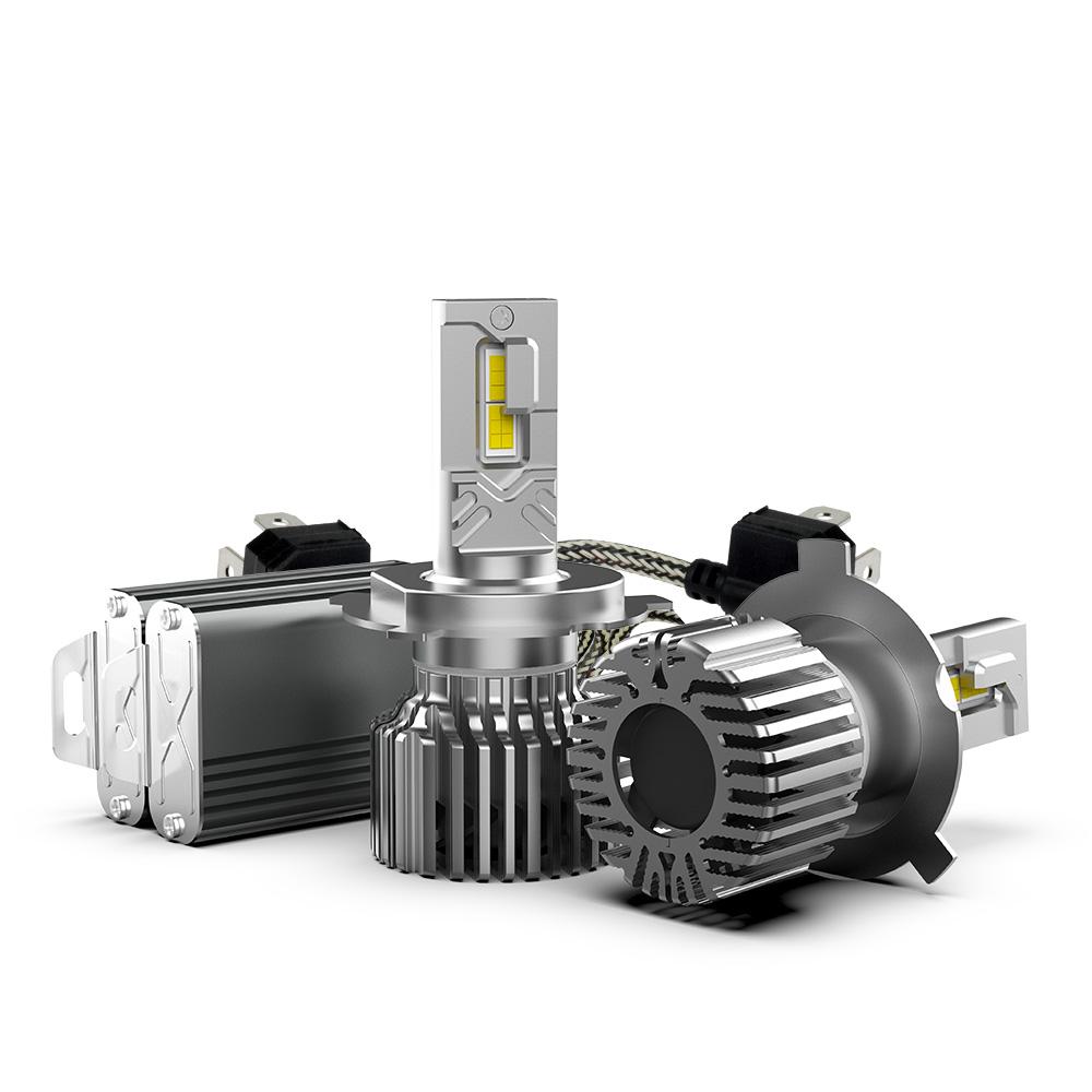 SACUREFIRST 400W 65,000LM LED Headlight Bulbs , 600% Brighter Canbus Ready Conversion Kit, 6500K Cool White High Power CSP Chips, IP67 Waterproof, 50,000+ Hrs Lifespan, 2-Year Warranty (Pack of 2)